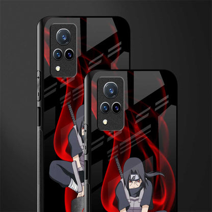 itachi uchiha glass case for vivo v21 5g image-2