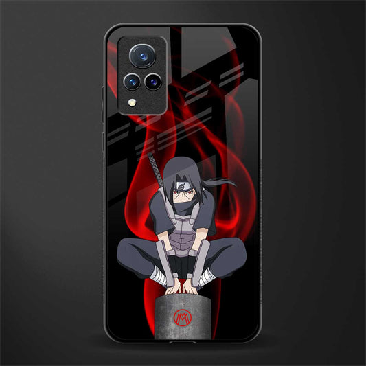 itachi uchiha glass case for vivo v21 5g image