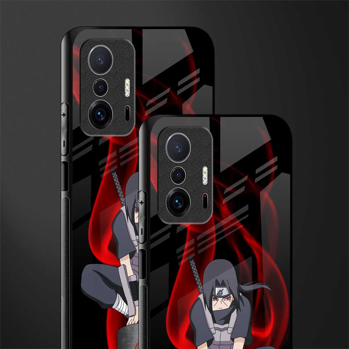 itachi uchiha glass case for mi 11t pro 5g image-2