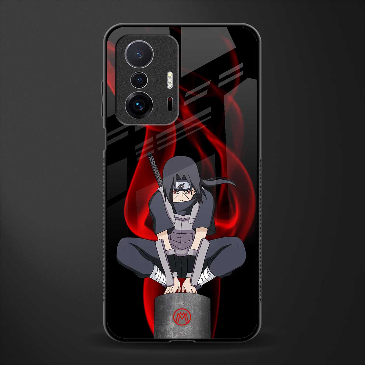 itachi uchiha glass case for mi 11t pro 5g image