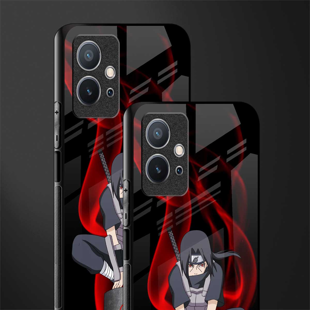 itachi uchiha glass case for vivo t1 5g image-2