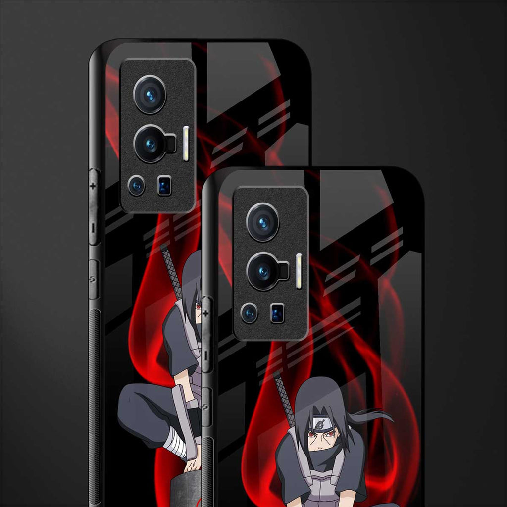 itachi uchiha glass case for vivo x70 pro image-2