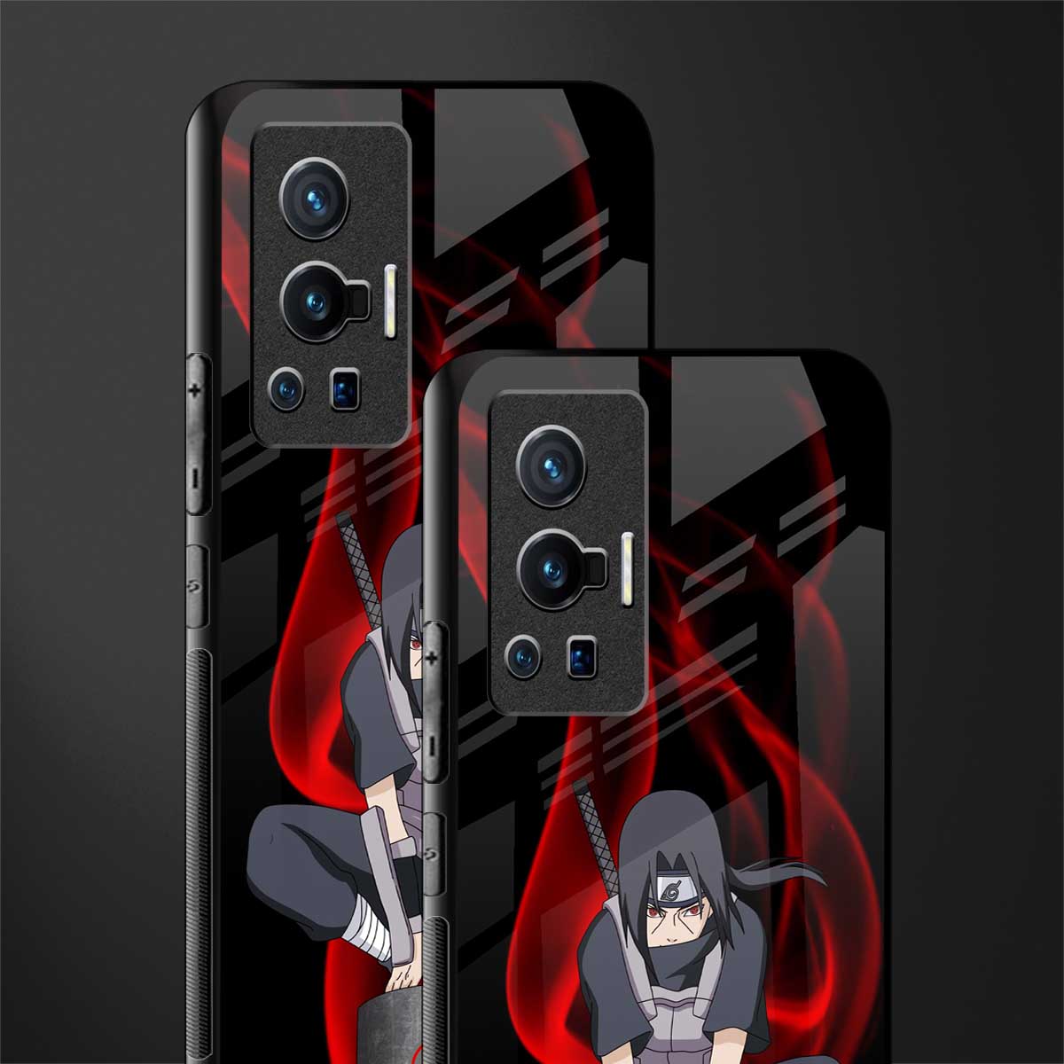 itachi uchiha glass case for vivo x70 pro image-2