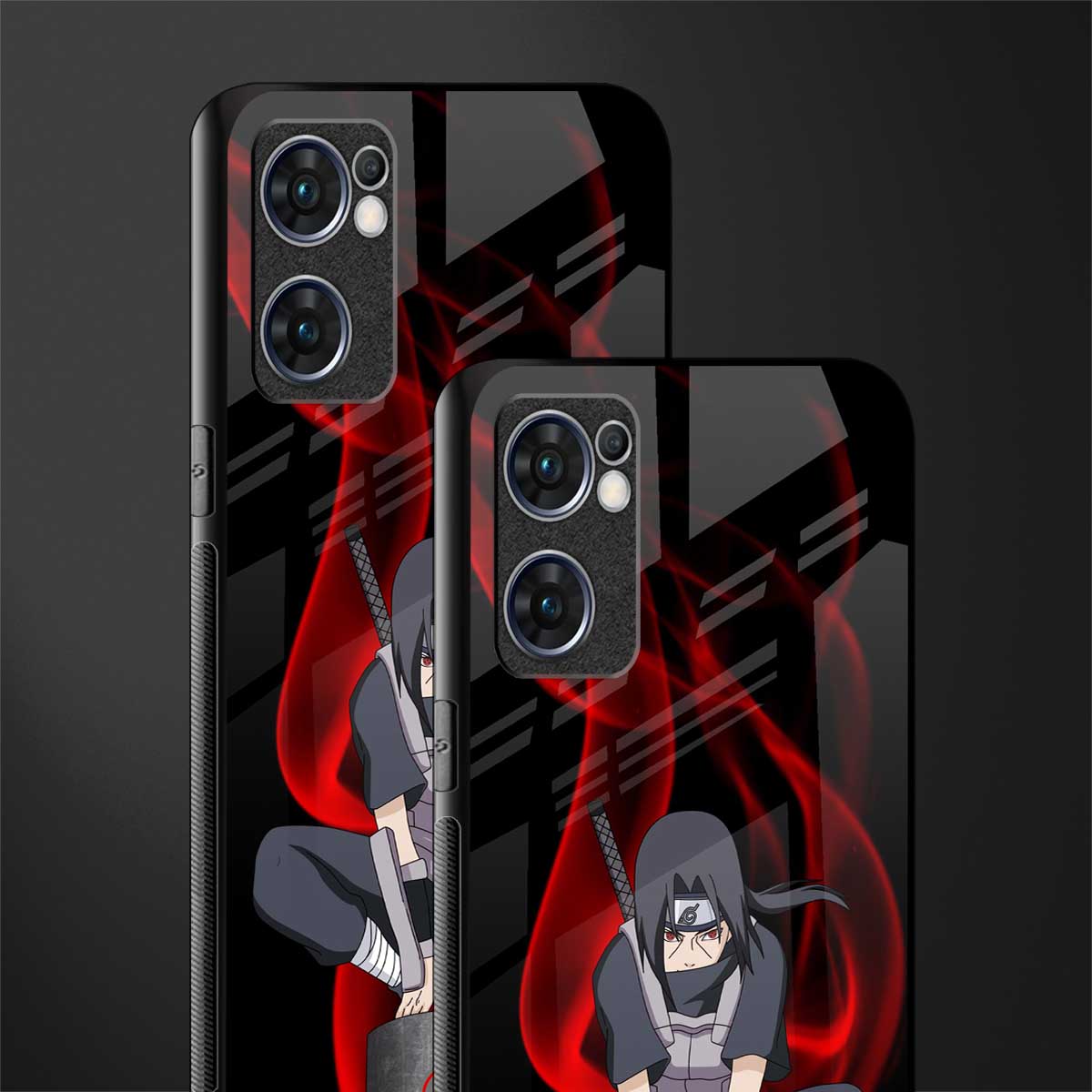 itachi uchiha glass case for oppo reno7 5g image-2