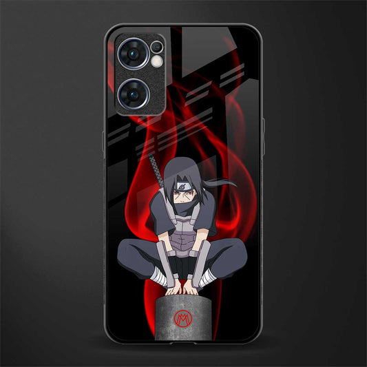 itachi uchiha glass case for oppo reno7 5g image