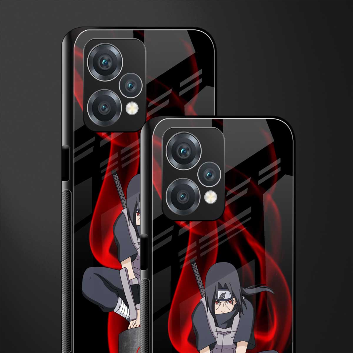 itachi uchiha back phone cover | glass case for realme 9 pro 5g