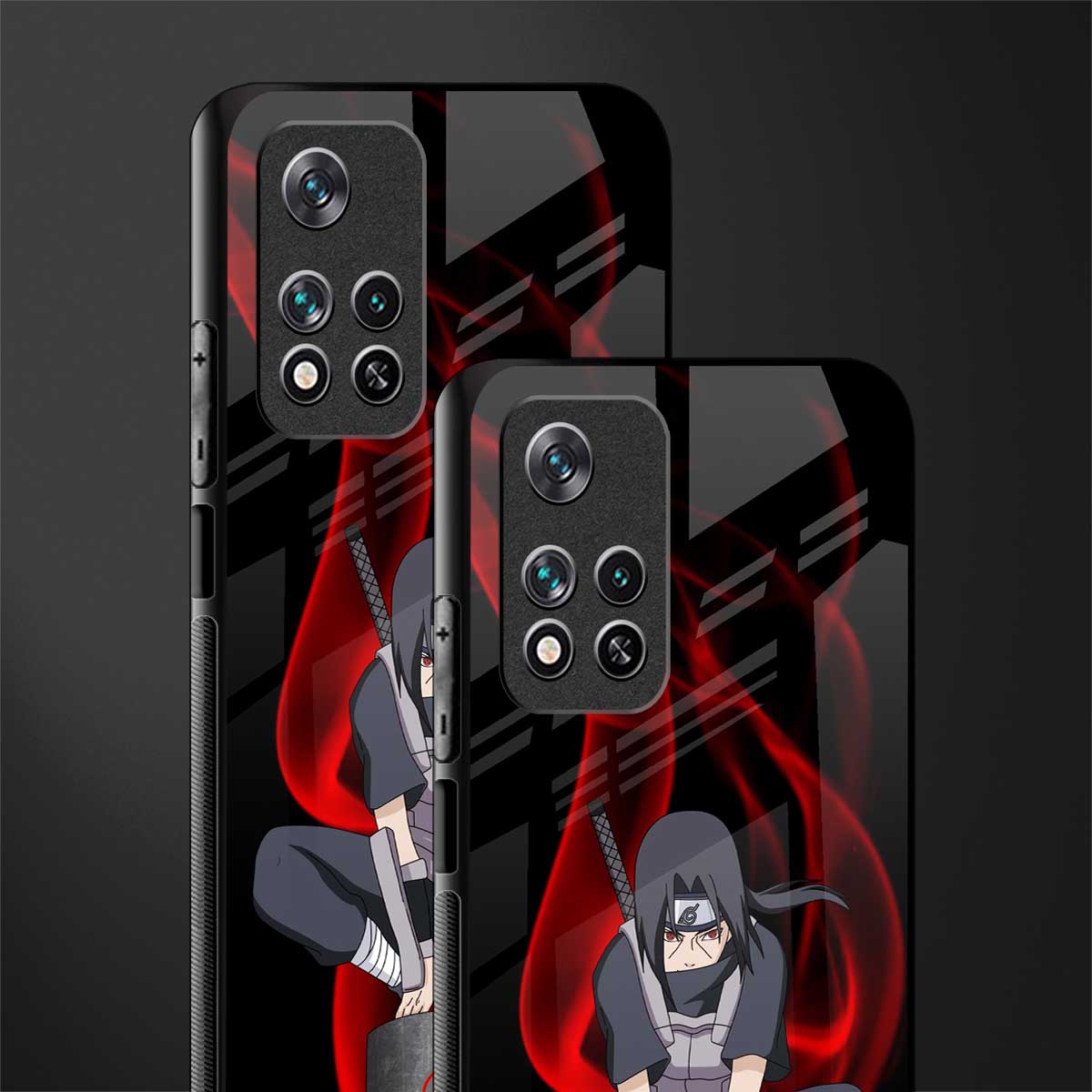 itachi uchiha glass case for poco m4 pro 5g image-2