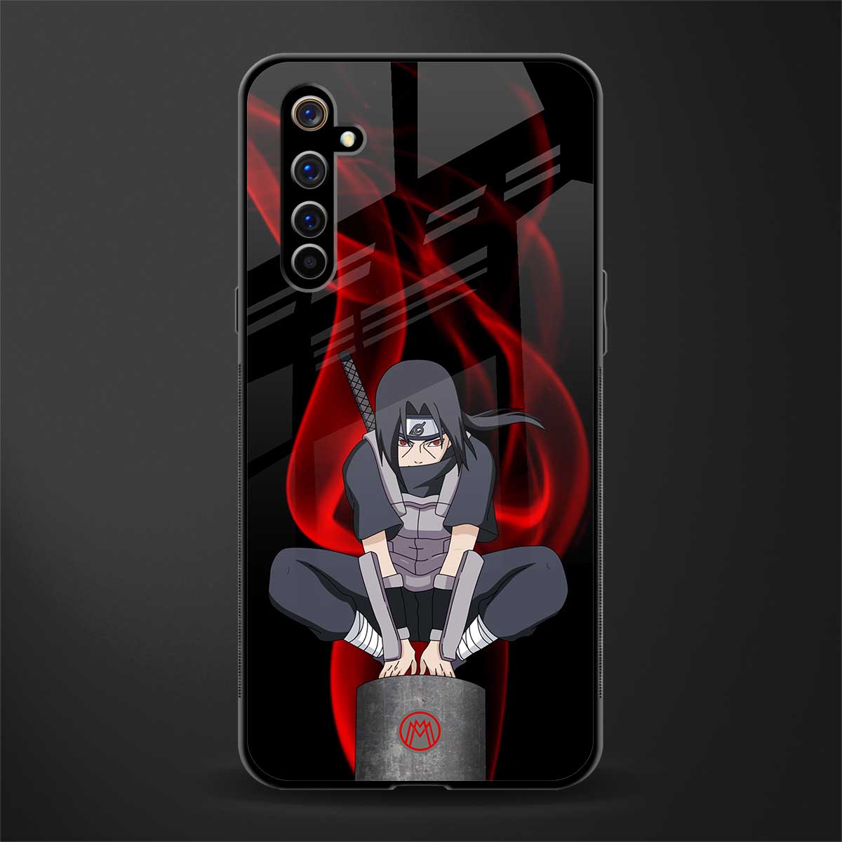 itachi uchiha glass case for realme x50 pro image