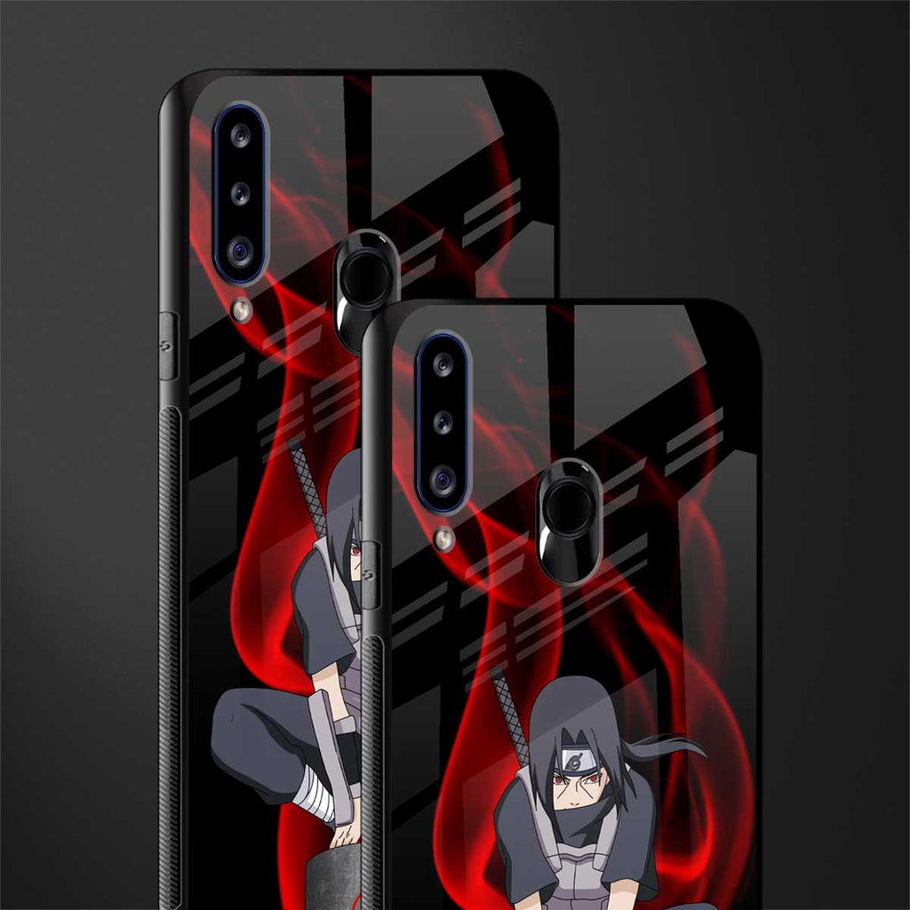 itachi uchiha glass case for samsung galaxy a20s image-2