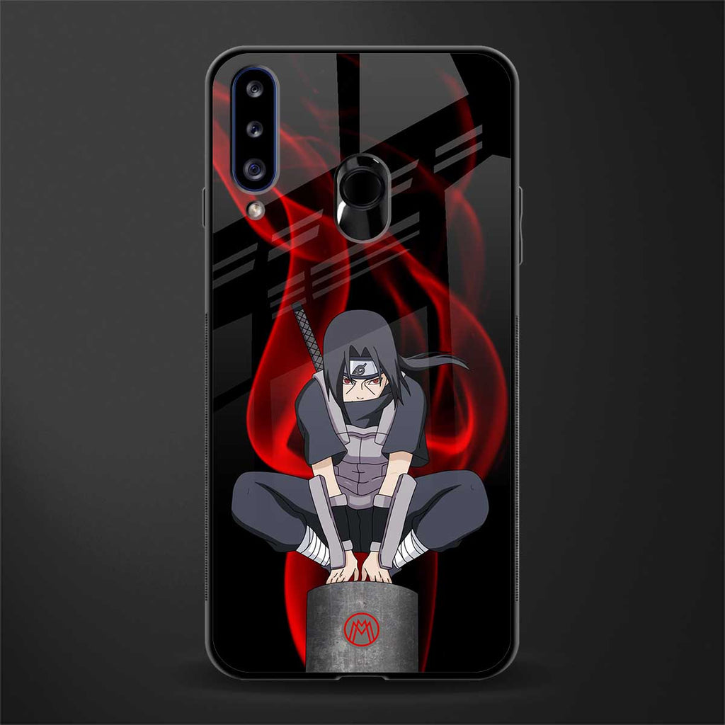 itachi uchiha glass case for samsung galaxy a20s image