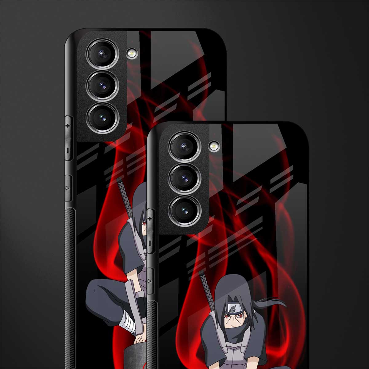 itachi uchiha glass case for samsung galaxy s21 image-2