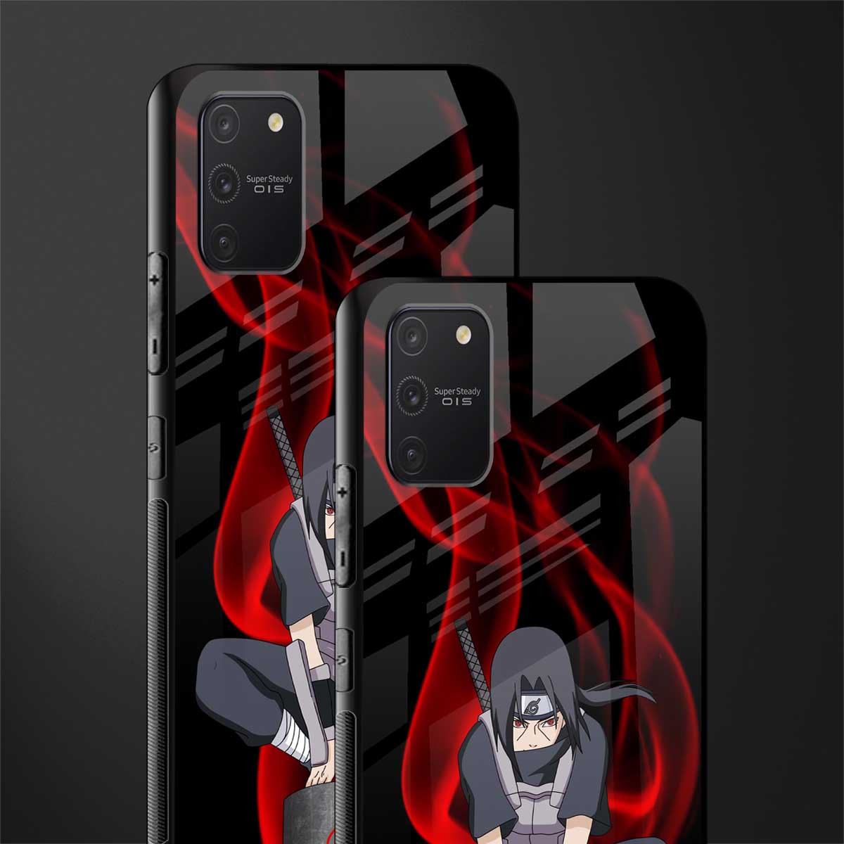 itachi uchiha glass case for samsung galaxy a91 image-2