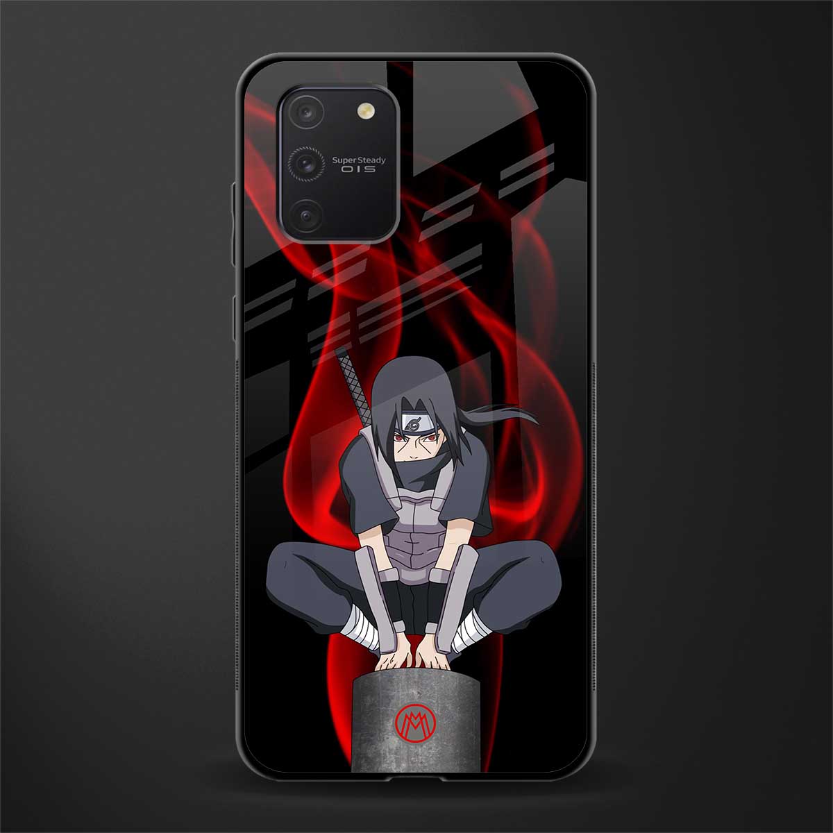 itachi uchiha glass case for samsung galaxy a91 image