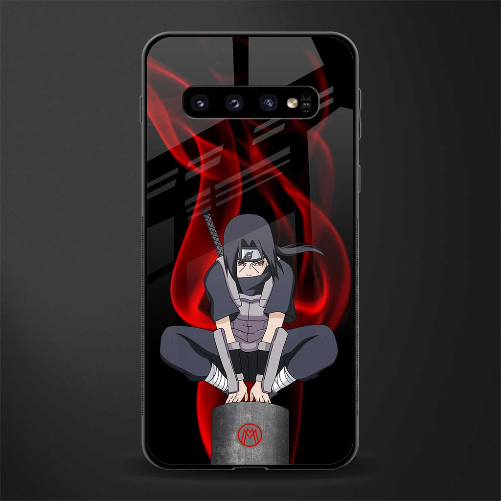 itachi uchiha glass case for samsung galaxy s10 image