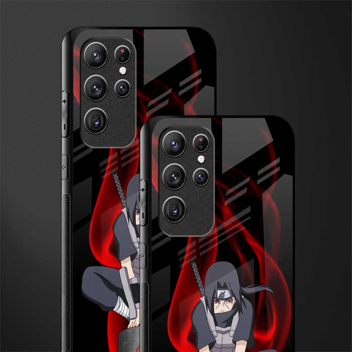 itachi uchiha glass case for samsung galaxy s22 ultra 5g image-2