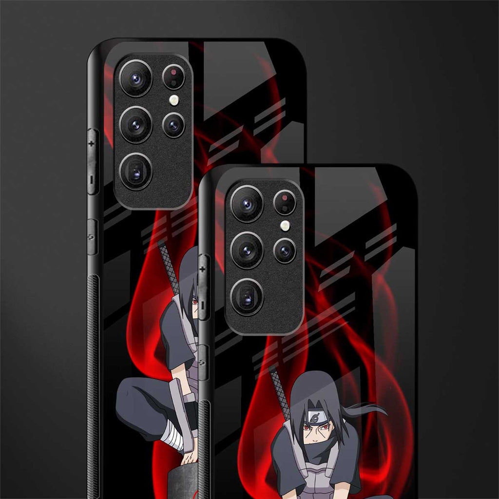 itachi uchiha glass case for samsung galaxy s21 ultra image-2