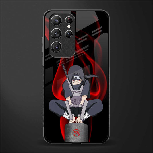 itachi uchiha glass case for samsung galaxy s22 ultra 5g image