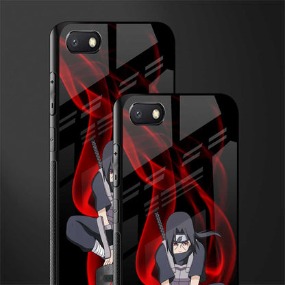 itachi uchiha glass case for redmi 6a image-2