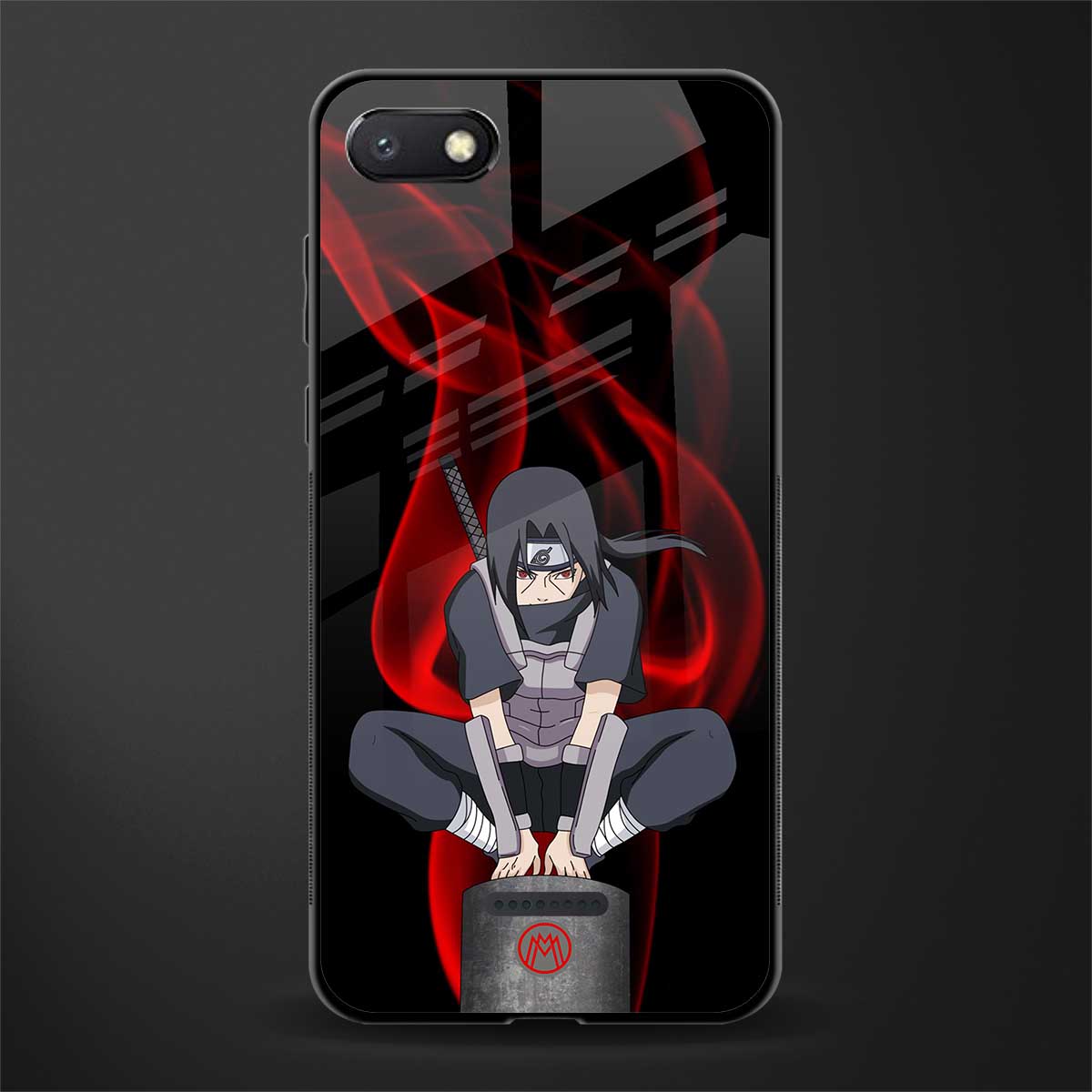 itachi uchiha glass case for redmi 6a image