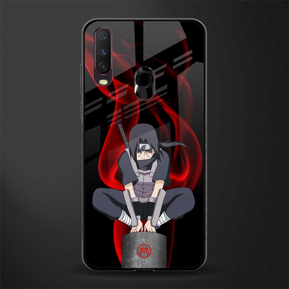 itachi uchiha glass case for vivo y15 image
