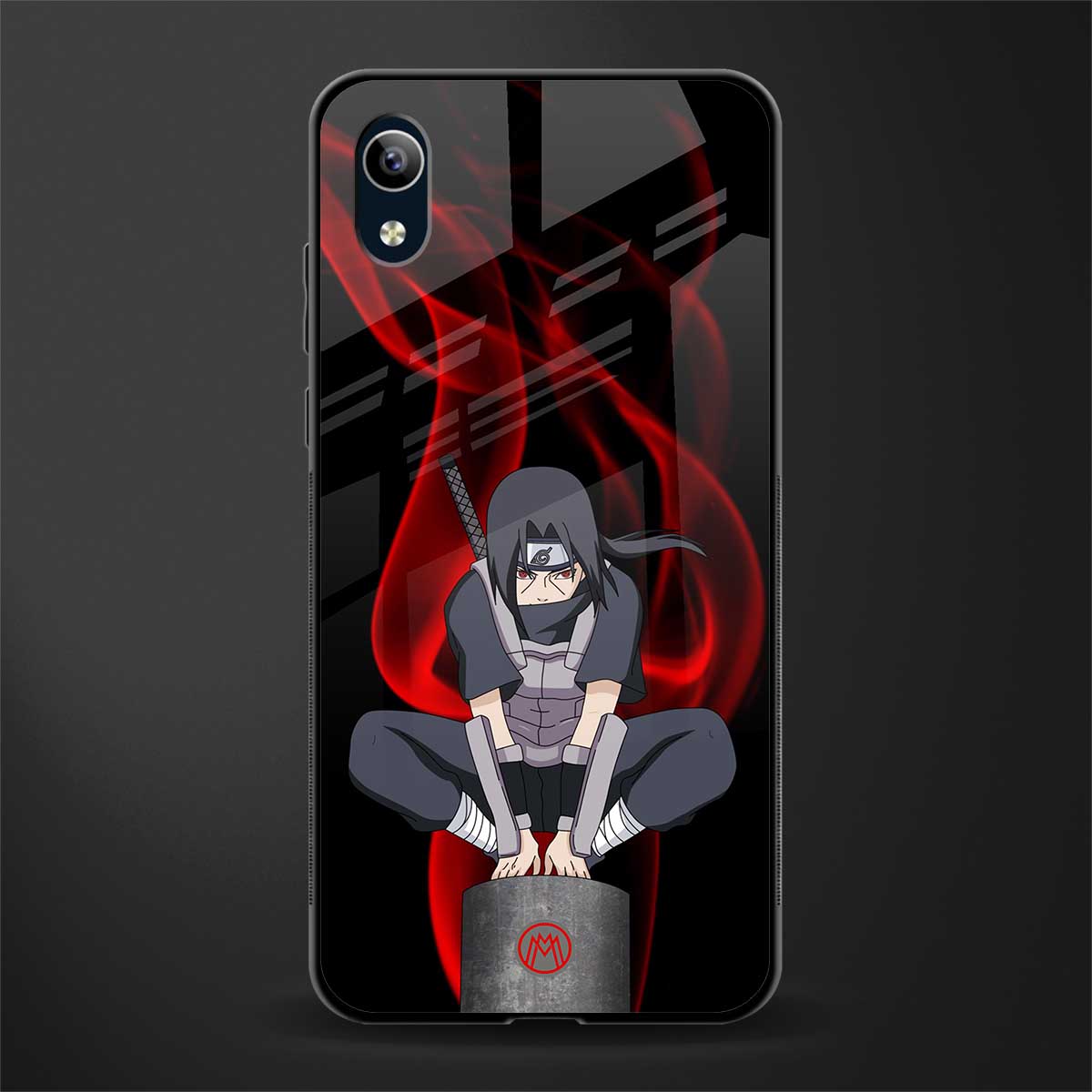 itachi uchiha glass case for vivo y90 image