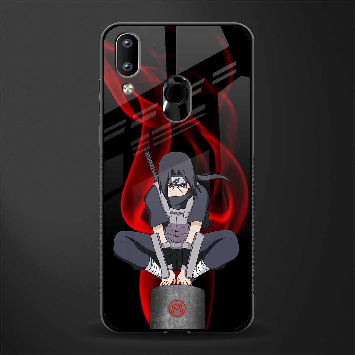 itachi uchiha glass case for vivo y91 image
