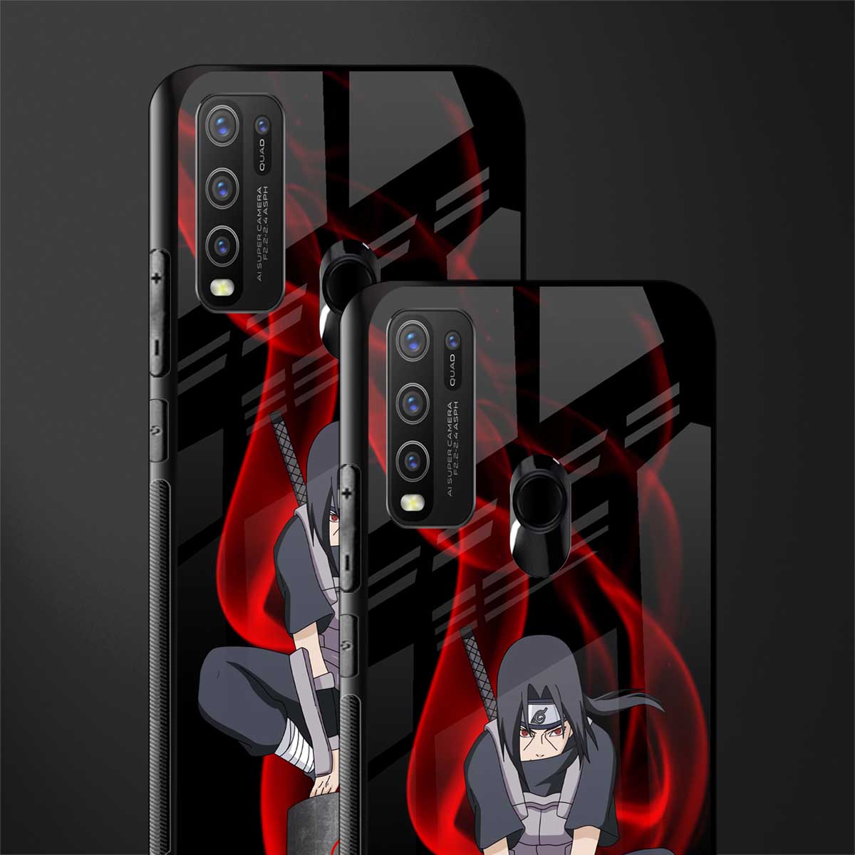 itachi uchiha glass case for vivo y50 image-2