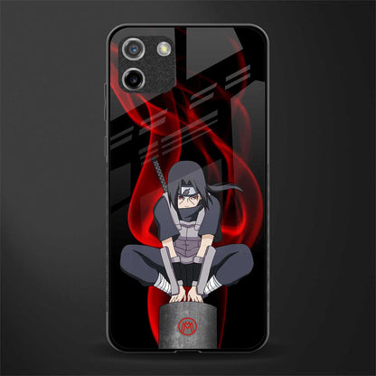 itachi uchiha glass case for realme c11 image