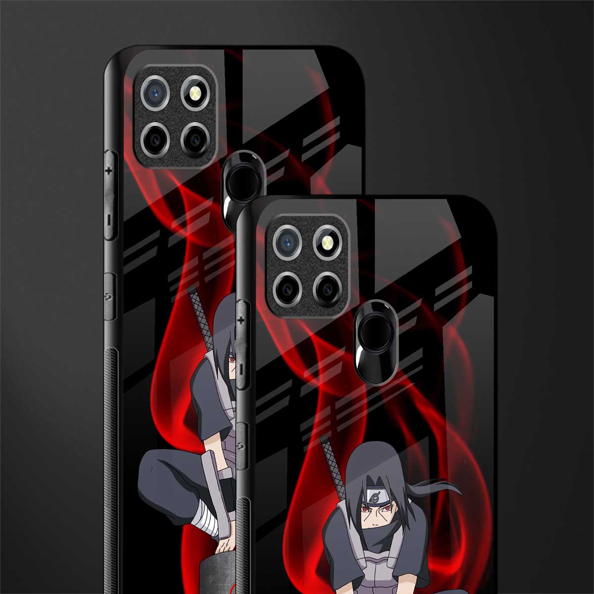 itachi uchiha glass case for realme narzo 20 image-2