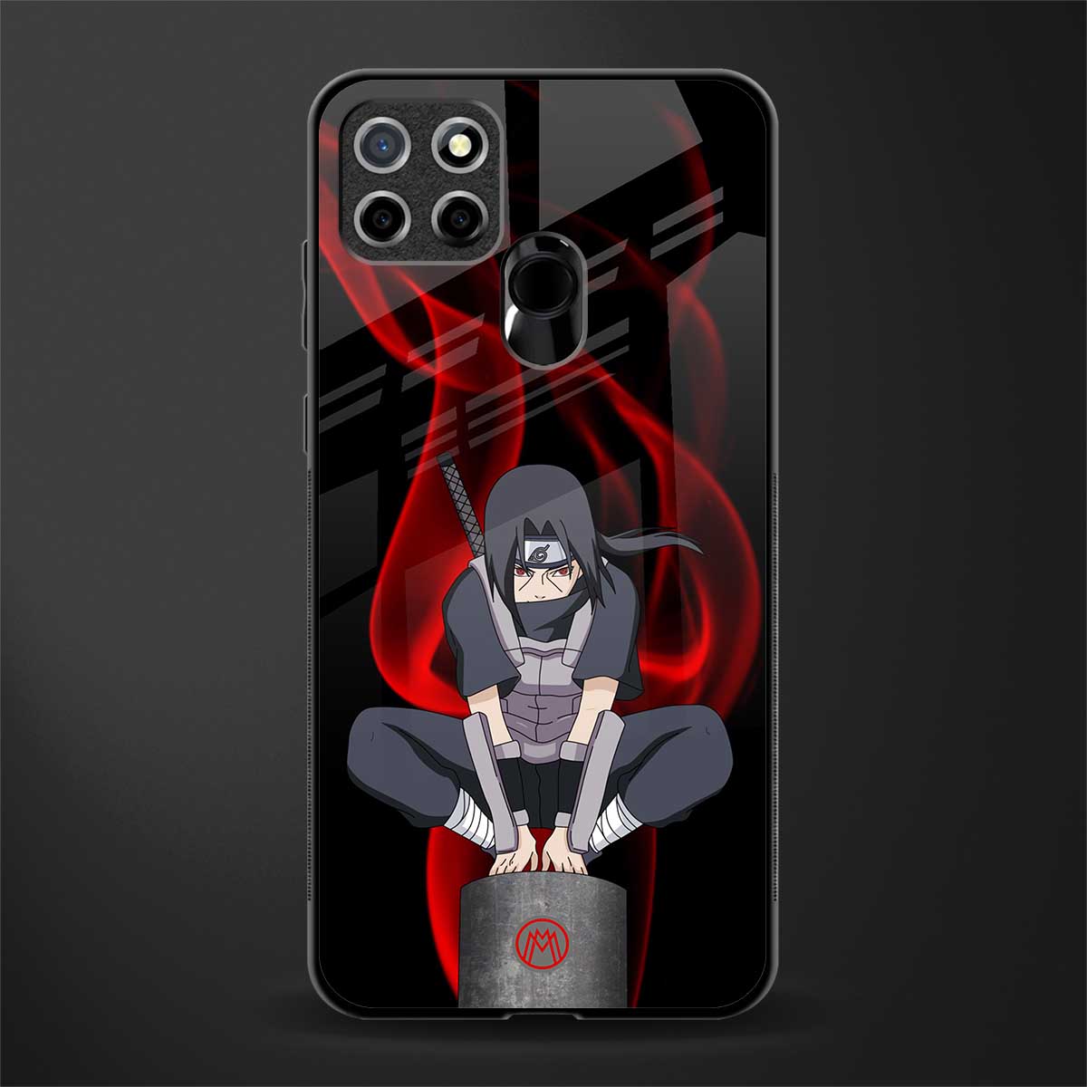 itachi uchiha glass case for realme narzo 20 image
