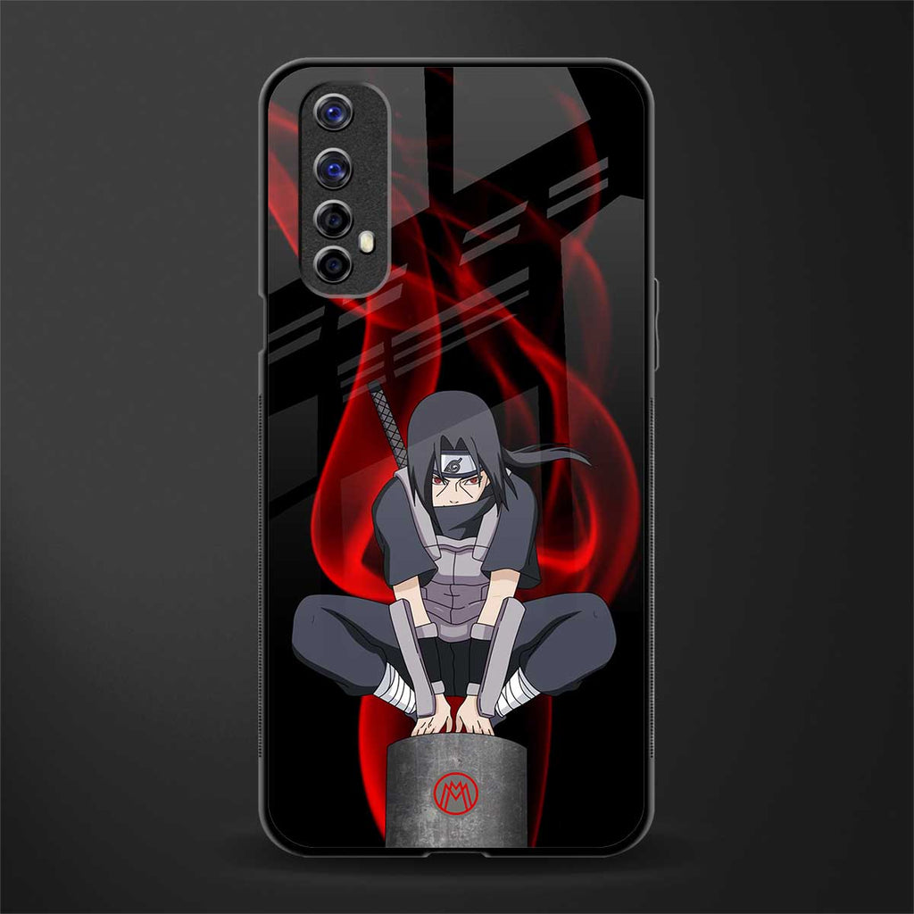 itachi uchiha glass case for realme 7 image