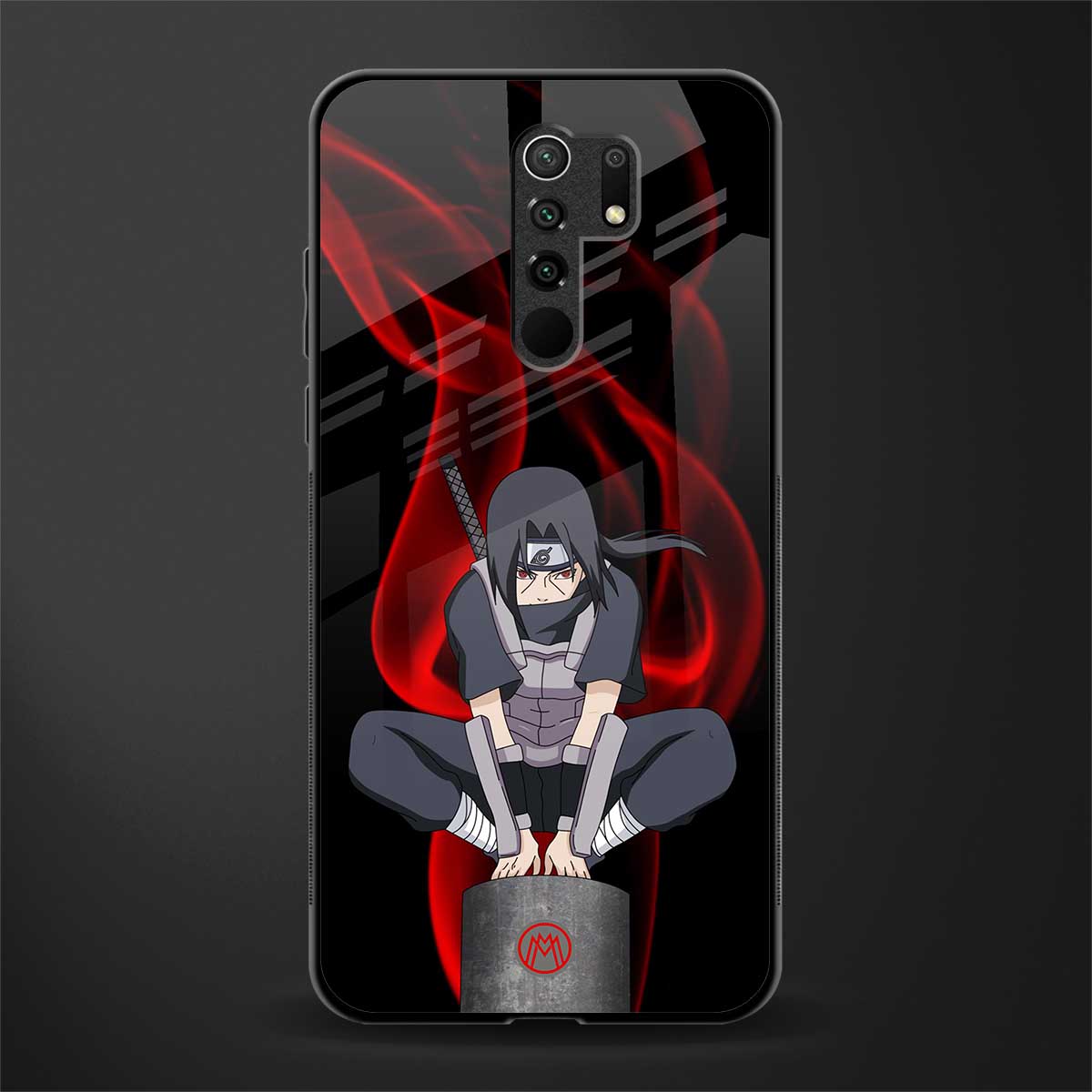 itachi uchiha glass case for poco m2 reloaded image