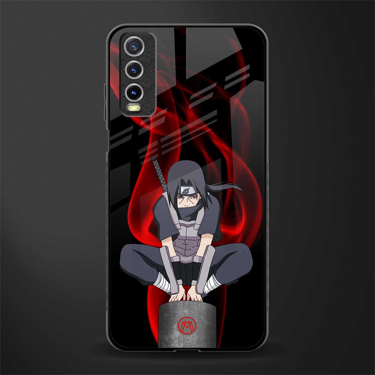 itachi uchiha glass case for vivo y20 image