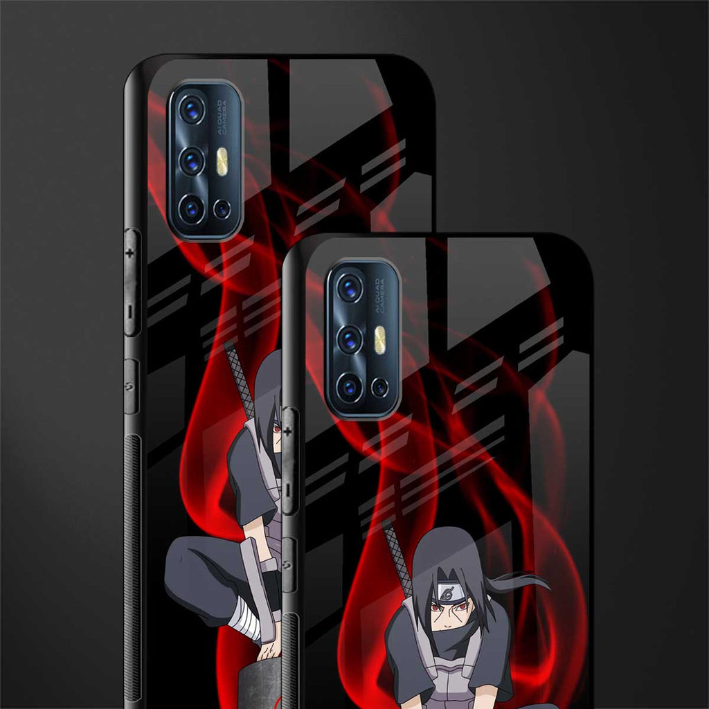 itachi uchiha glass case for vivo v17 image-2
