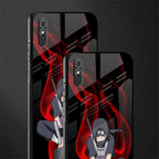 itachi uchiha glass case for redmi 9a image-2