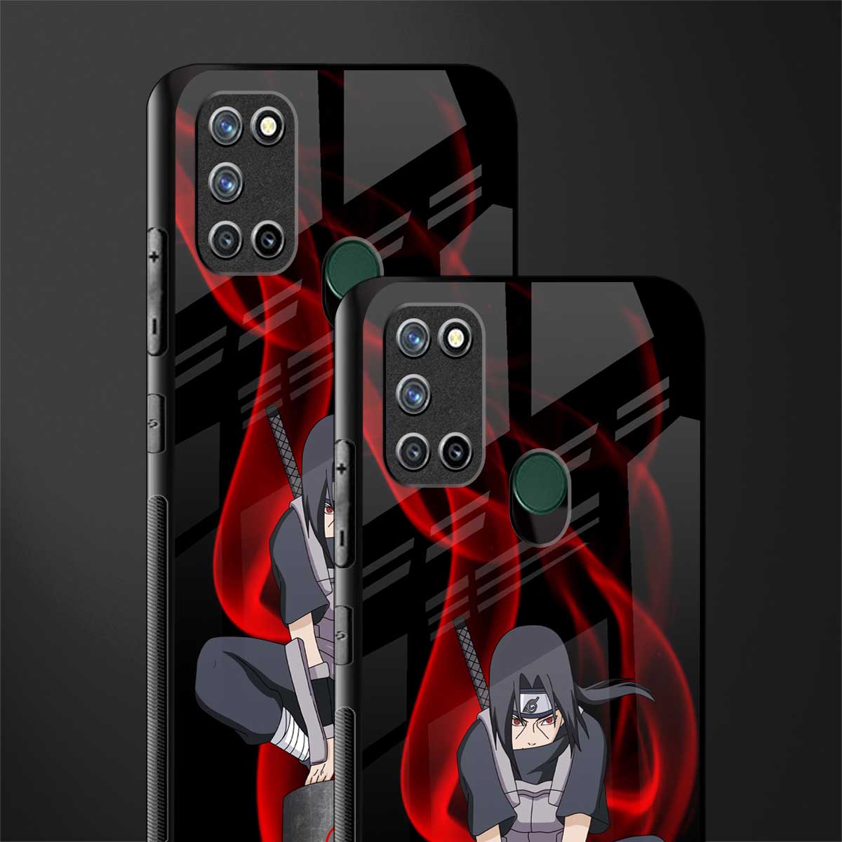 itachi uchiha glass case for realme 7i image-2