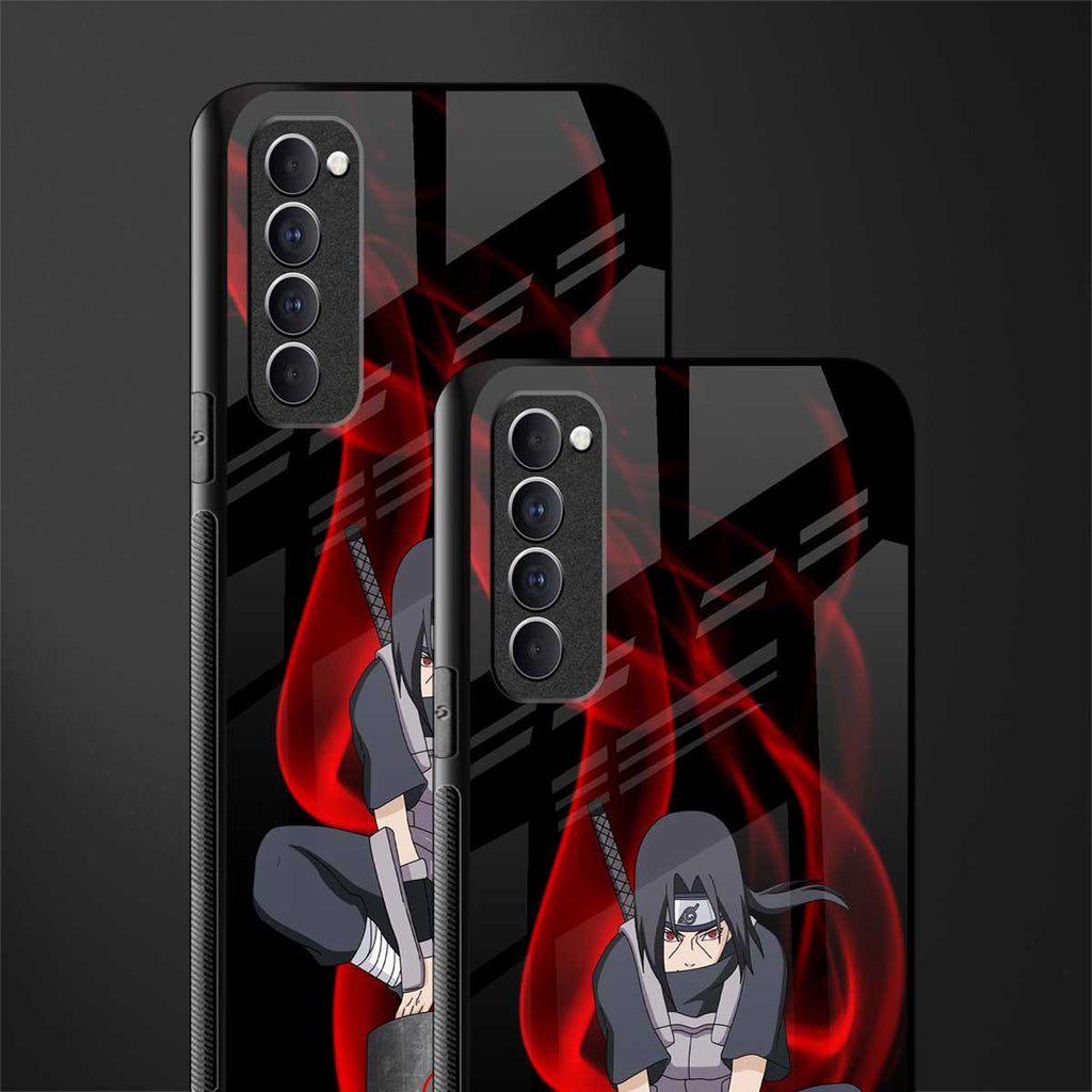 itachi uchiha glass case for oppo reno 4 pro image-2