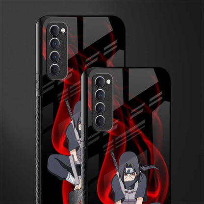 itachi uchiha glass case for oppo reno 4 pro image-2