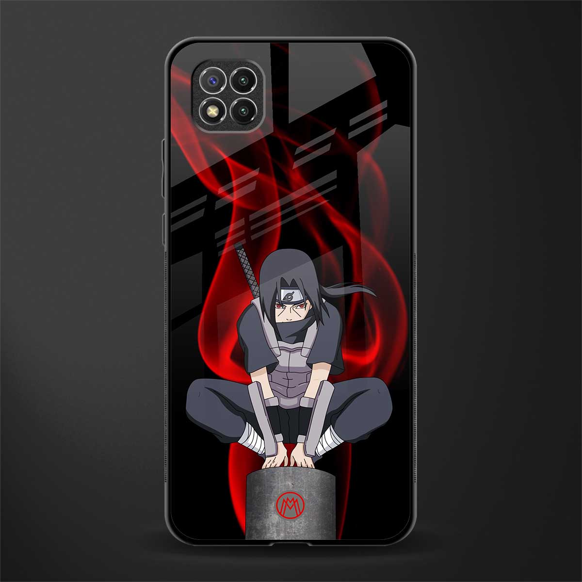 itachi uchiha glass case for poco c3 image