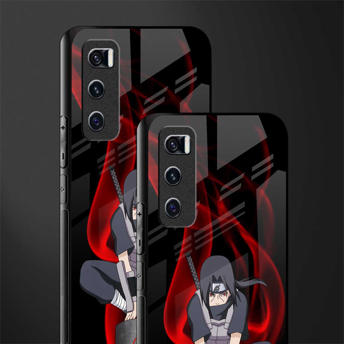 itachi uchiha glass case for vivo v20 se image-2