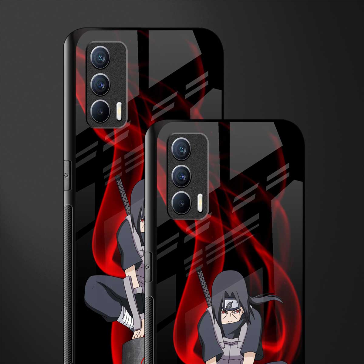 itachi uchiha glass case for realme x7 image-2