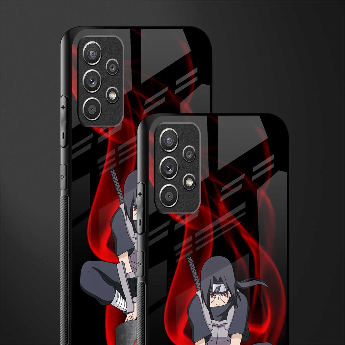 itachi uchiha glass case for samsung galaxy a72 image-2