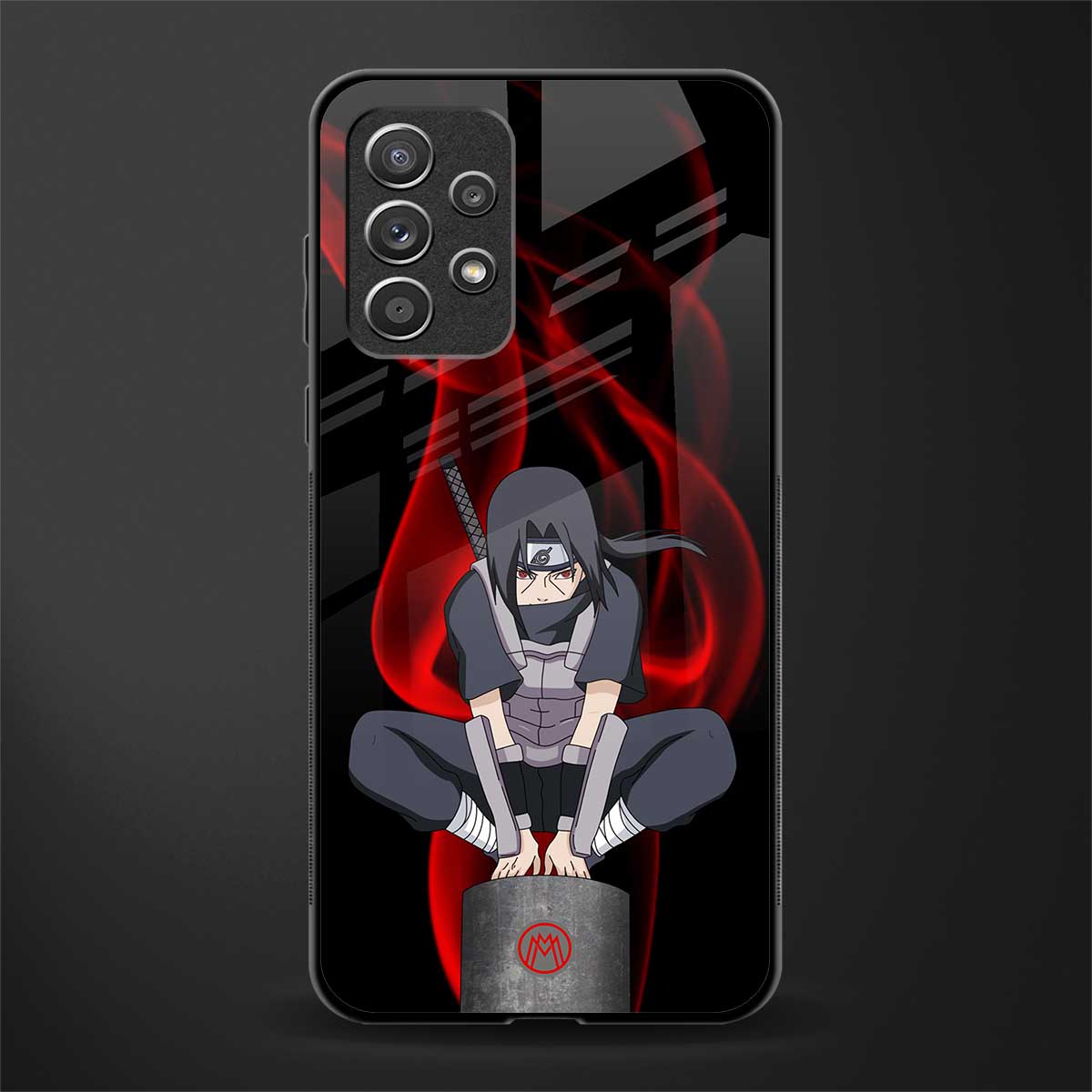 itachi uchiha glass case for samsung galaxy a72 image