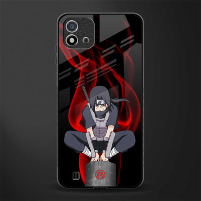 itachi uchiha glass case for realme c20 image