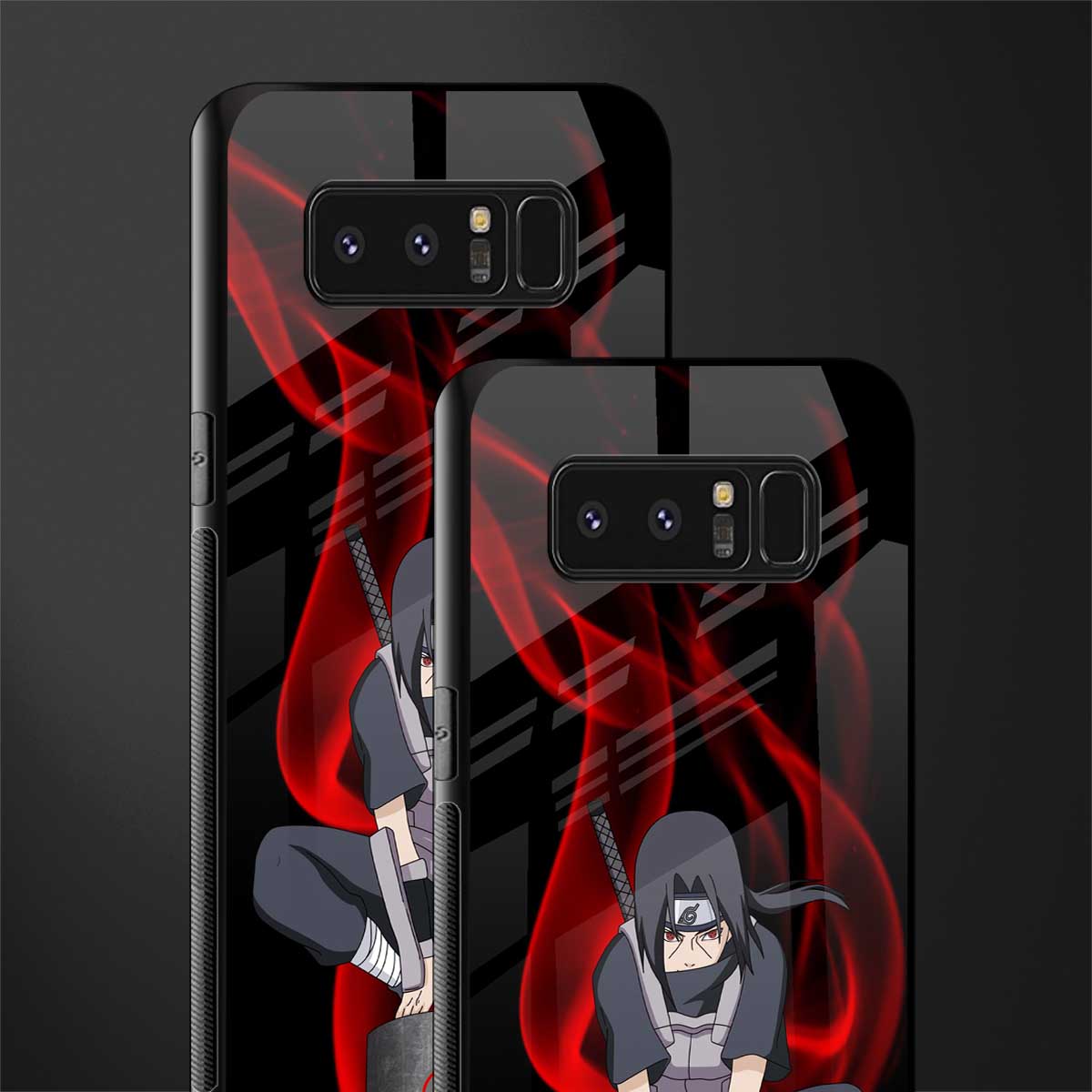 itachi uchiha glass case for samsung galaxy note 8 image-2