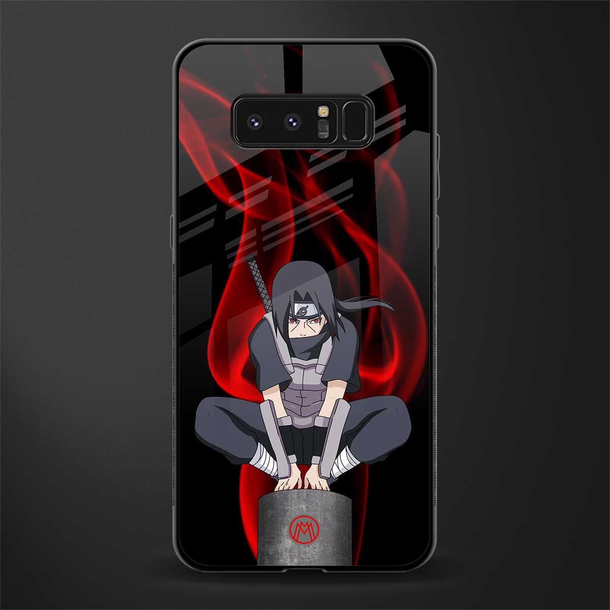 itachi uchiha glass case for samsung galaxy note 8 image