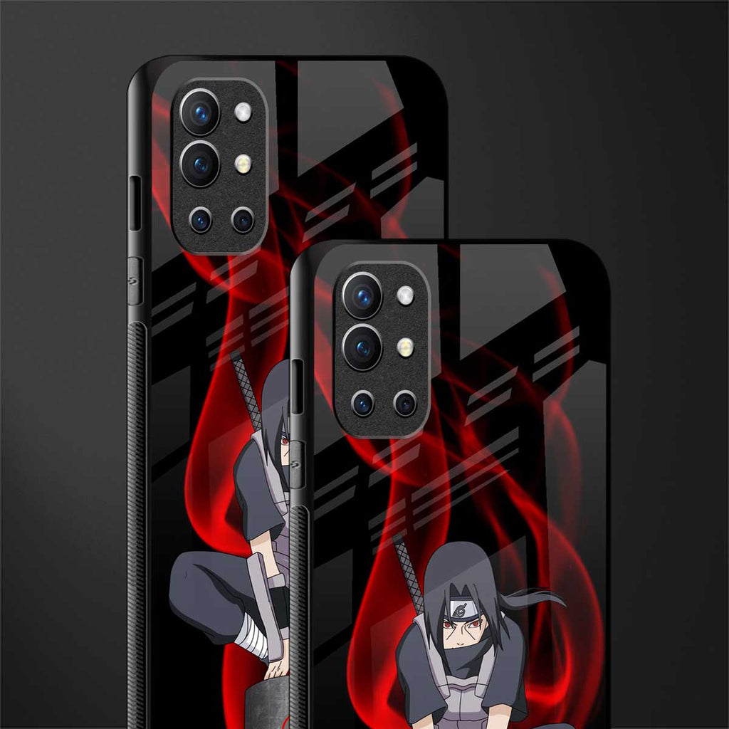 itachi uchiha glass case for oneplus 9r image-2