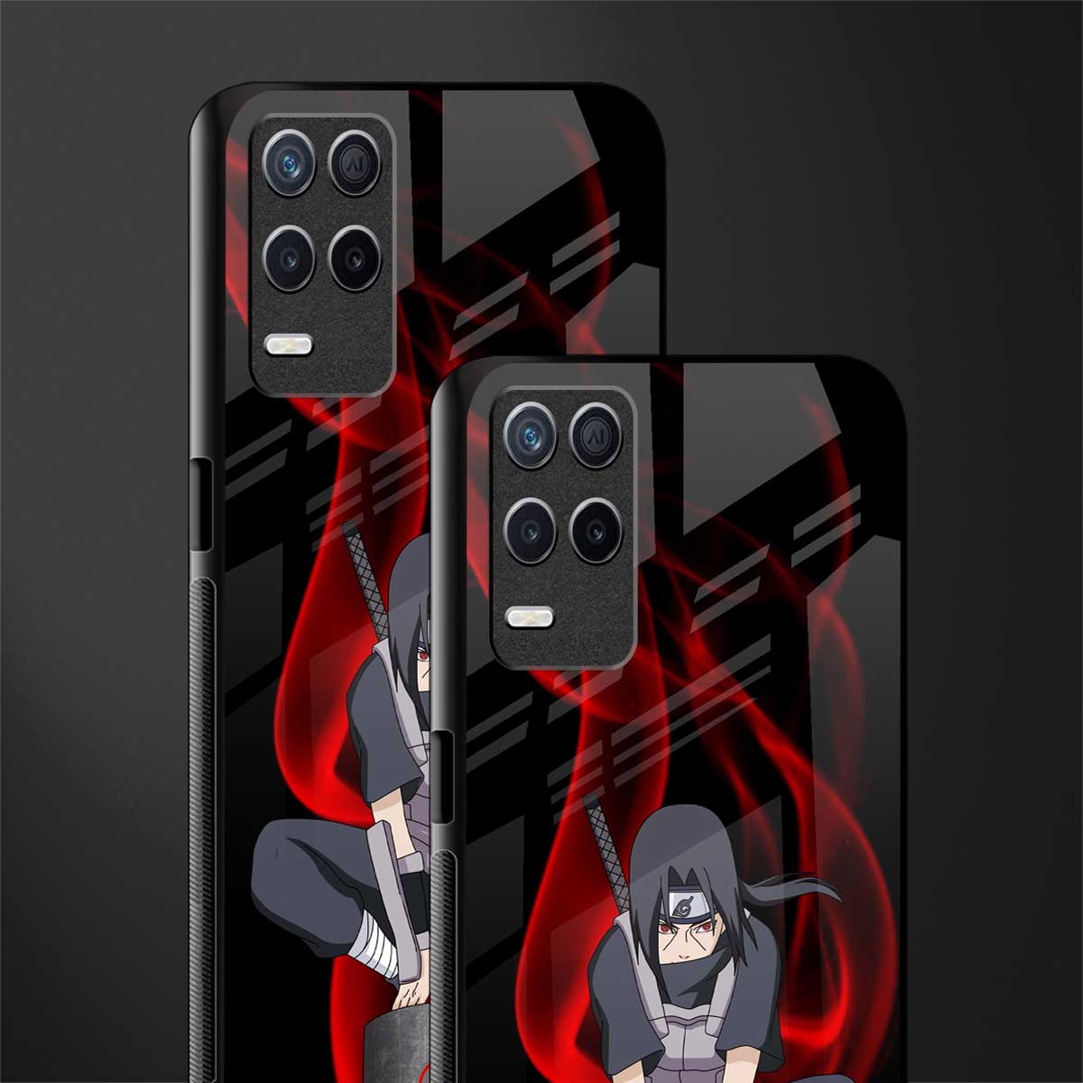 itachi uchiha glass case for realme narzo 30 5g image-2