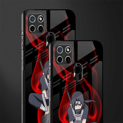 itachi uchiha glass case for realme c21 image-2