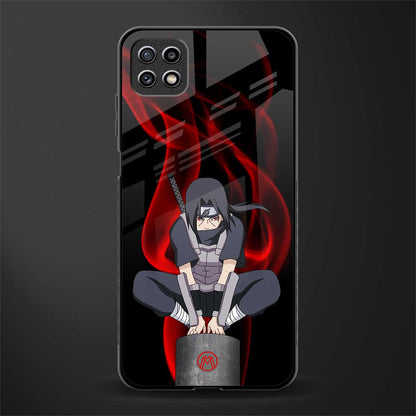 itachi uchiha glass case for samsung galaxy a22 5g image